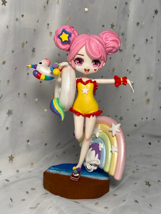 王者荣耀超轻粘土手办，小乔，缤纷独角兽，标...