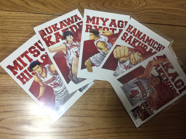 灌篮高手 第一组 限量版 明信片 动漫周边...