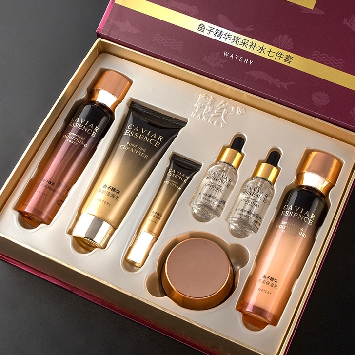 爆款韩纪鱼子酱七件套护肤品