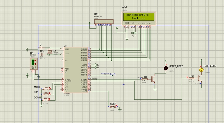 心率检测proteus8.0仿真，使用ke...