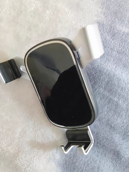 全新车载无线充手机仪表台支架汽车用卡扣式带...