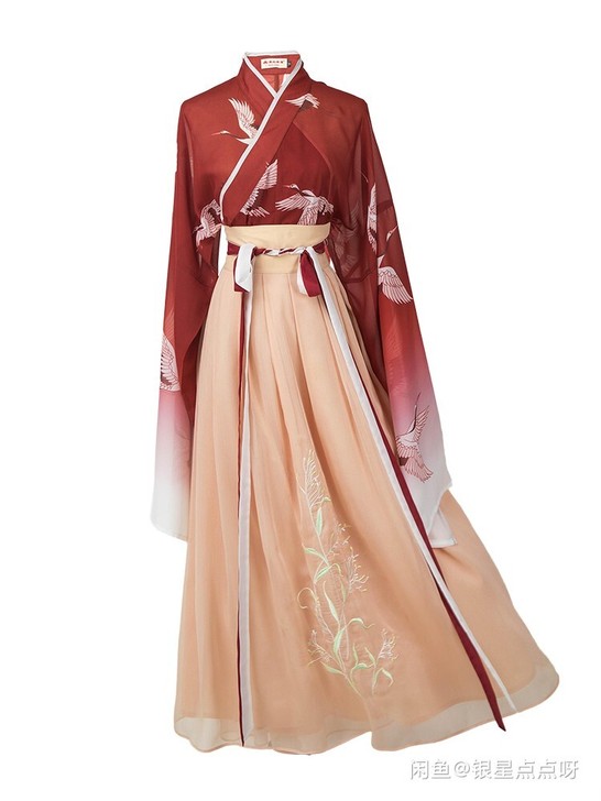 【出】(正)汉尚华莲一点春传统汉服女装交领...