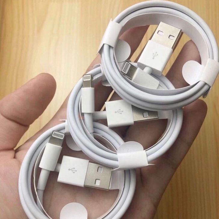 3条10.9元,包邮!全新苹果数据线富士康...