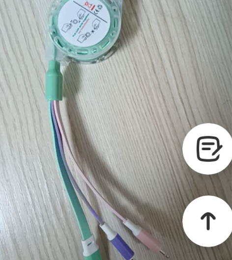 5A超级快充充电线三合一可伸缩适用苹果安卓...