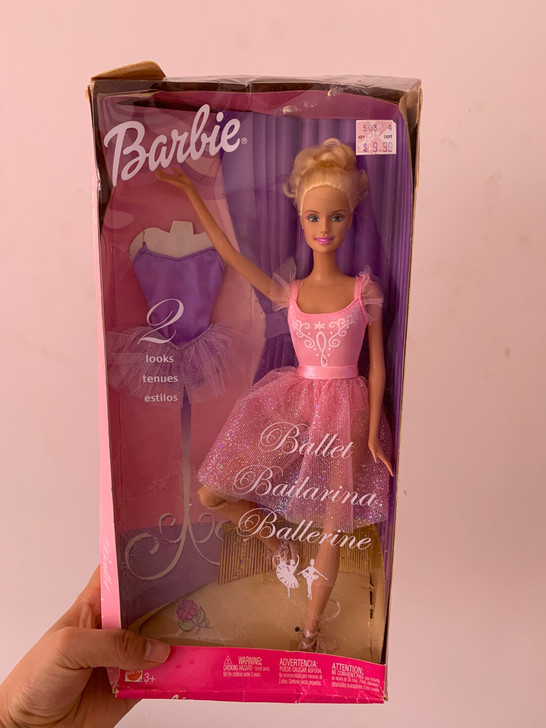 芭比娃娃 芭比芭蕾娃娃 芭比绝版小脸款 芭...