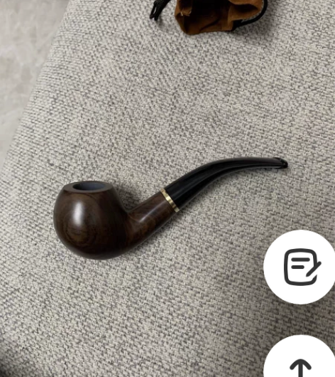 实木烟斗全套男士老式传统黑檀木烟袋锅烟斗专...