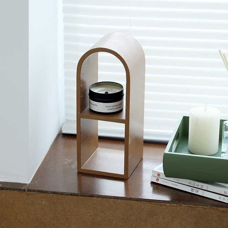 【欧式拱形首饰架 莫兰迪色饰品架 现代简约...