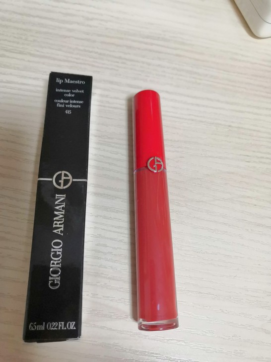 阿玛尼415红管唇釉，李佳琦推荐色号，小红...