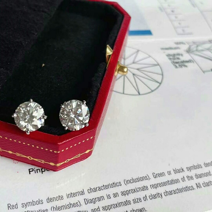 Cartier 卡地亚 天花板级别钻石耳钉...