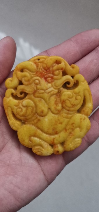汉代和田黄玉佩！