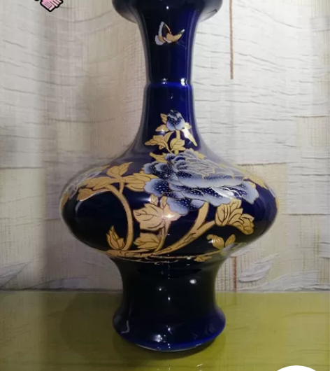 ▲景德镇陶瓷粉彩花瓶现代简约吉祥摆件家居客...