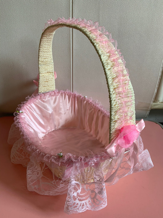 4个 大号花篮竹藤编织手提，婚庆喜糖舞蹈居...