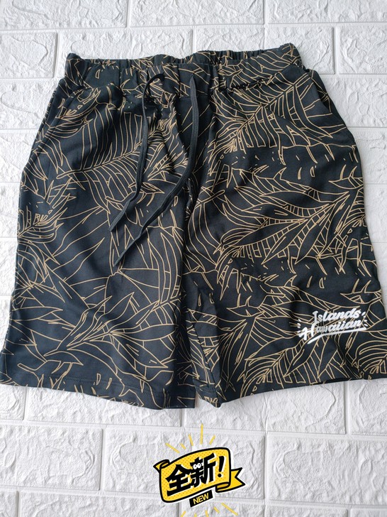 美特斯邦威的全棉运动短裤,男士休闲毛圈卫裤