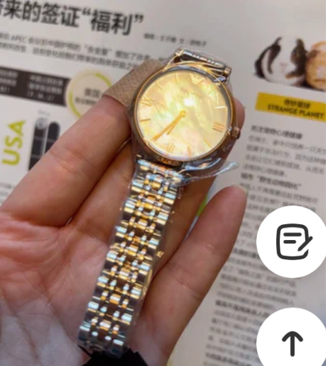 阿玛尼Armani手表女表蓝星空满天星 就...