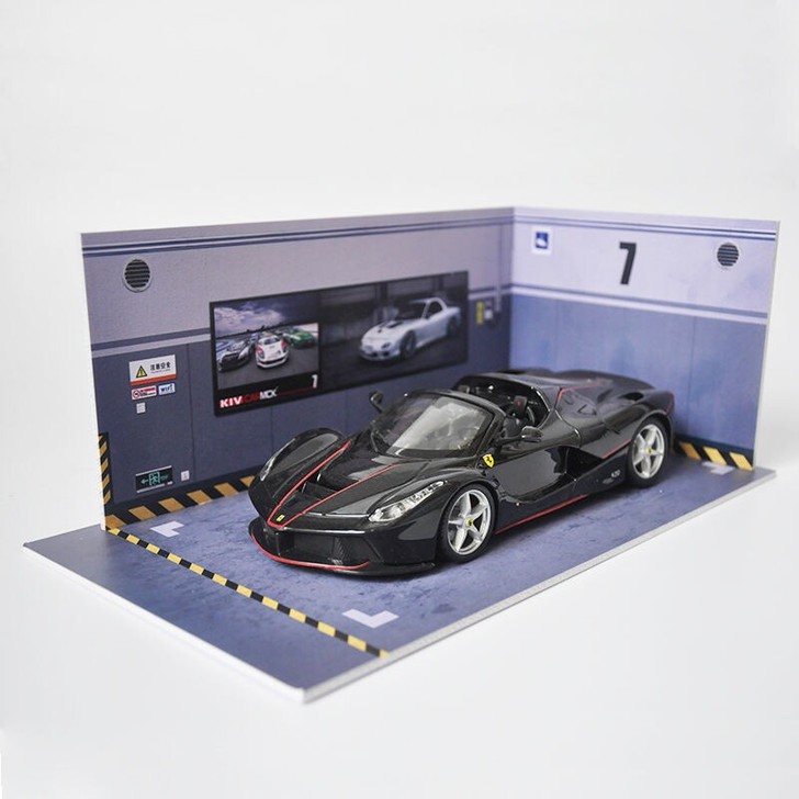 汽车模型停车场停车库场景原厂1 24仿真跑...