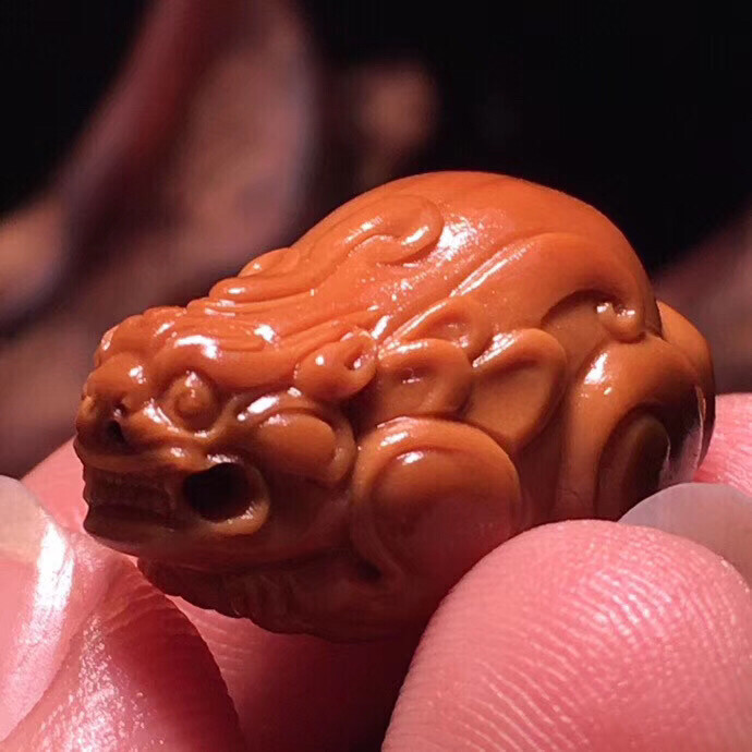 橄榄核貔貅单粒吊坠橄榄核招财貔貅挂件手机链...