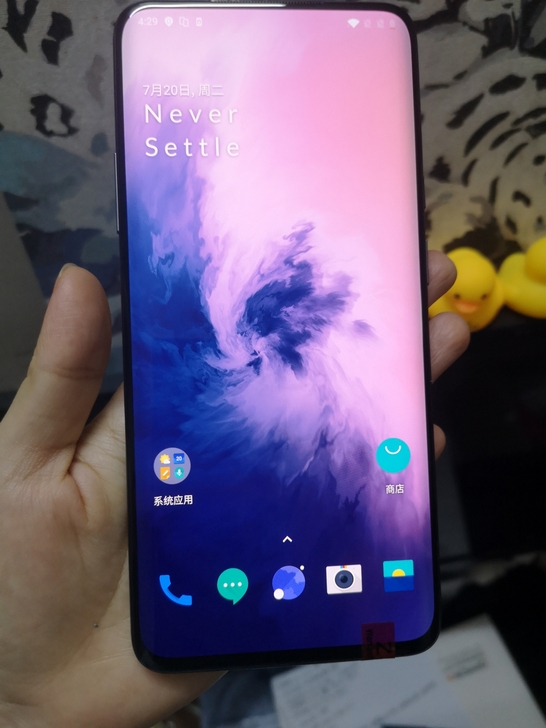 一加7Pro曜岩灰8+256G手机功能正常...