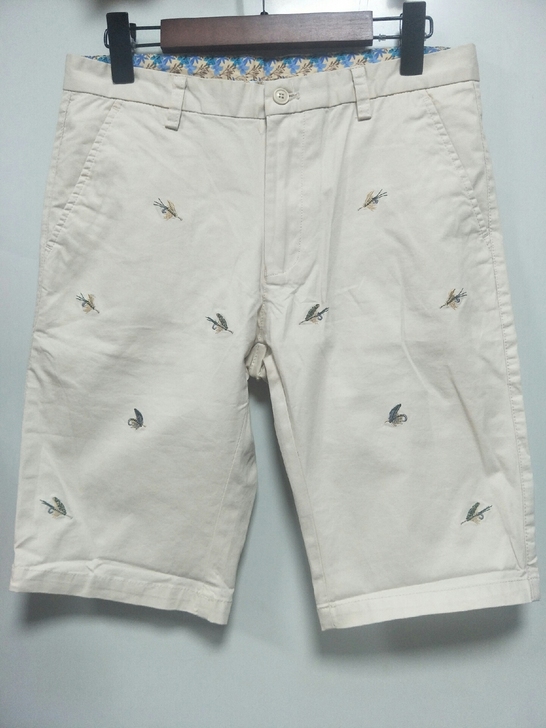 全新31.36码 木狼男士卡其色休闲短裤