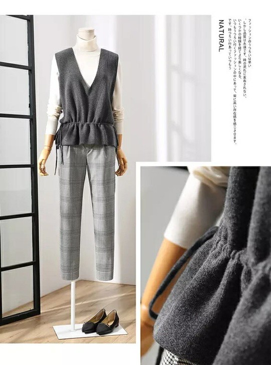 特价福利羊绒马甲女