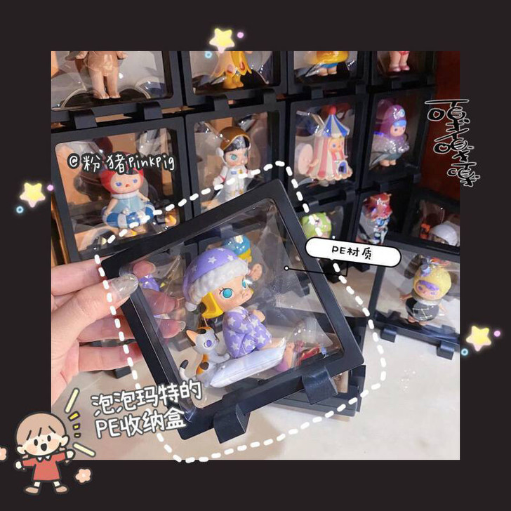 【全新】盲盒收纳展示架桌面少女心创意相框透...