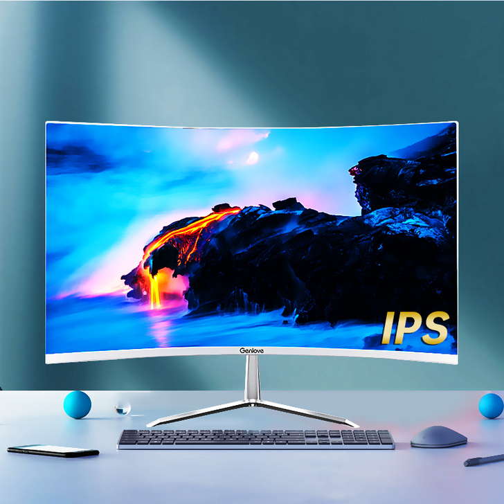 GenLove 显示器75hz ips 曲...