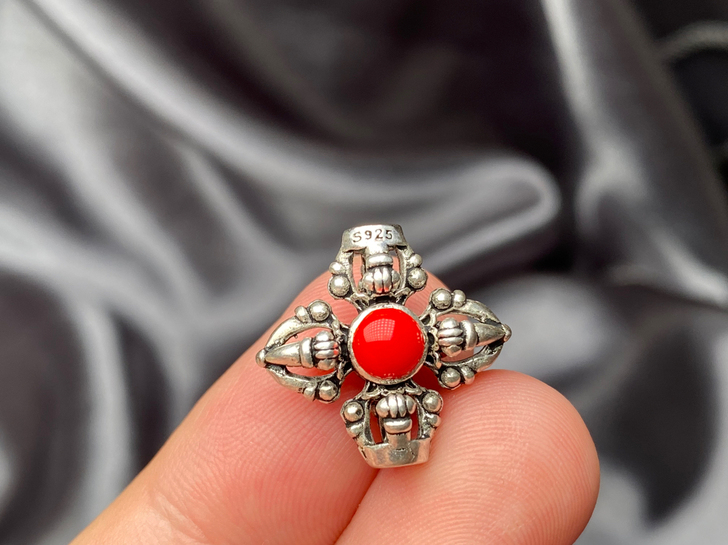 925银降魔杵，背云，侧挂，编挂，吊坠。