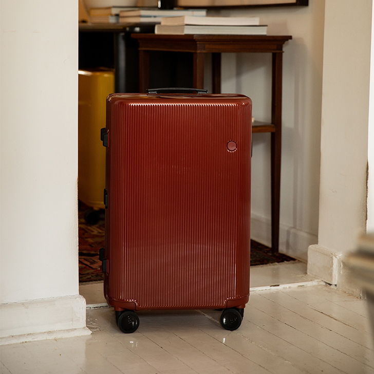 ito开心果系列24寸条纹红色旅行箱全新正品