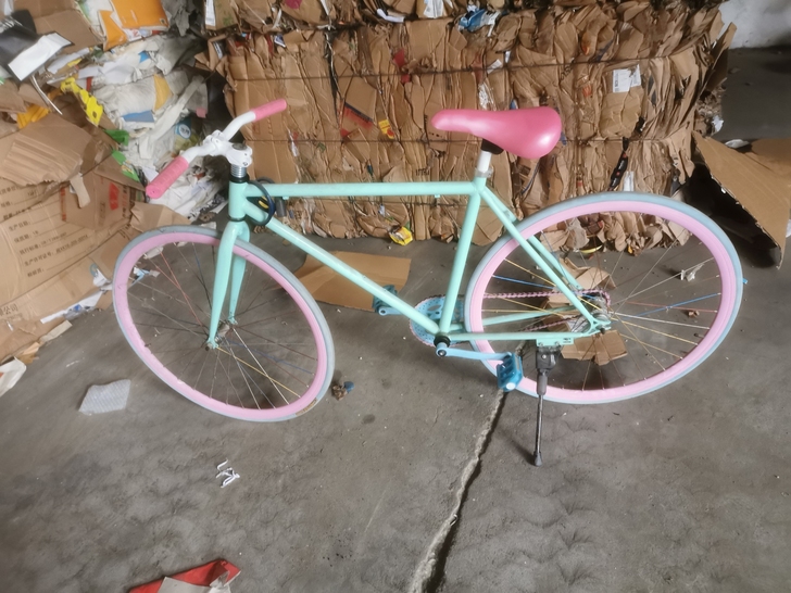 死飞公路自行车。倒刹，基本全新的落了点灰。...