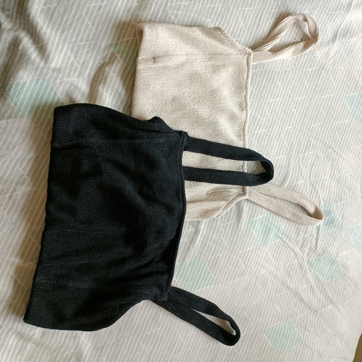 ZARA内塔小吊带，全新的，黑色s码，米色...