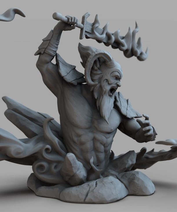 3D打印文件，仙境传说-先驱者-半身像，已...