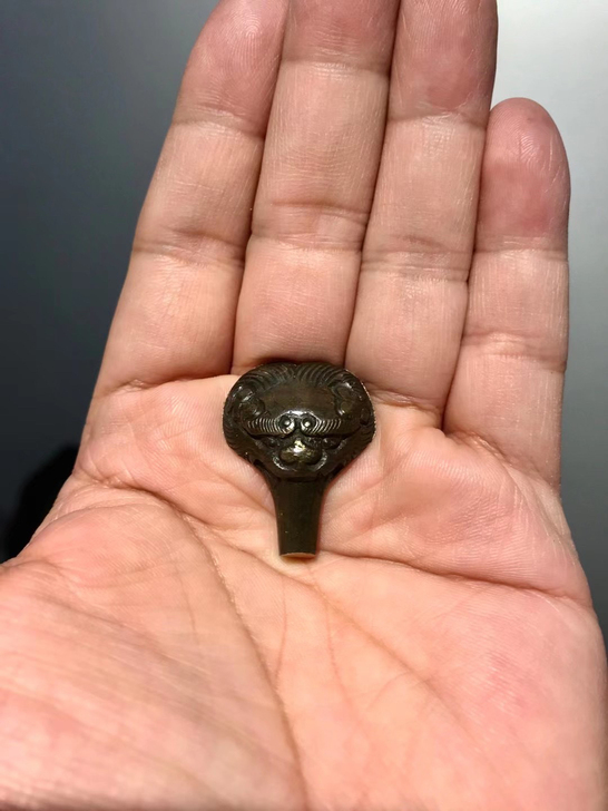 清代 兽面 力度好 工艺精 包个吊坠或戒指...