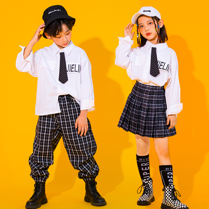童装秋jk制服网红套装学生儿童格子裙学院风...