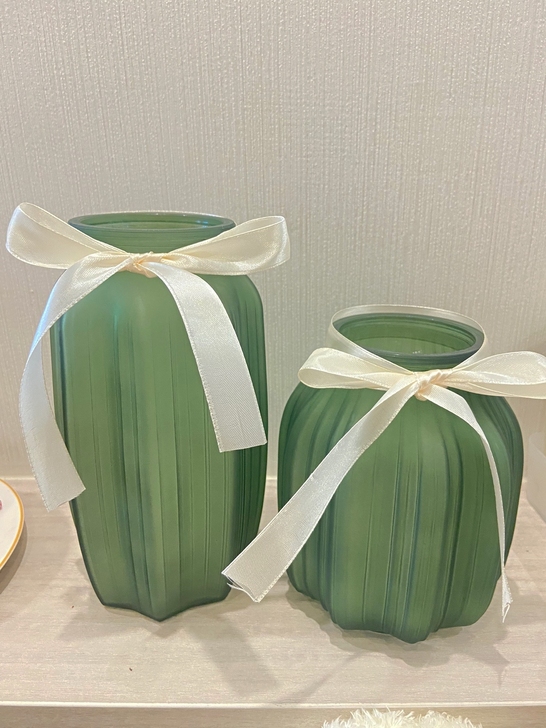 花瓶玻璃花瓶套装 客厅摆件插花水培绿萝富贵...