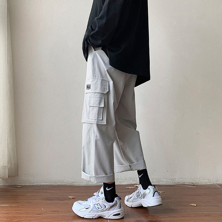 工装裤女宽松bf嘻哈ins潮2020新款显...