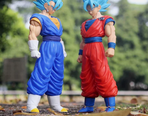 七龙珠超手办大号孙悟空超级赛亚人超蓝发贝吉...