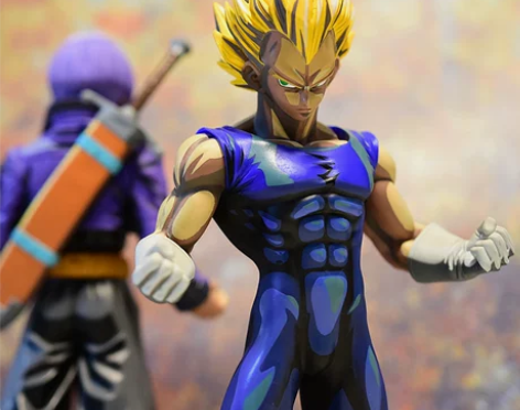 七龙珠手办模型漫画色贝吉塔比达摆件巧克力色...