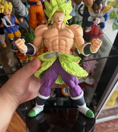 动漫七龙珠 愤怒布罗利 赛亚人战斗场景手办...