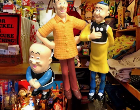 三只装老夫子大番薯秦先生人偶手办摆件 怀旧...