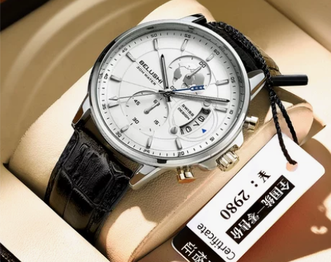 阿玛妮商务机械手表男士潮流高中生名牌防水石...