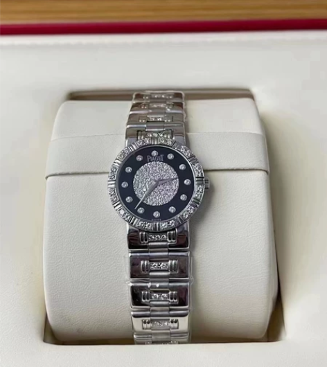 伯爵女士石英腕表 98新 表壳 表带18k...