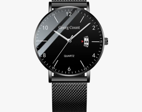 简约青少年高中电子表超薄手表男学生石英表潮...