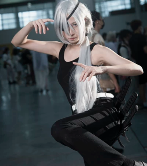 电锯人光熙cos道具(出假毛,眼罩,刀,白...