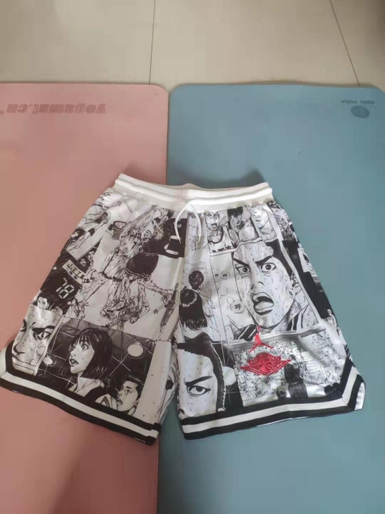 灌篮高手  漫画运动短裤  刺绣速干透气网眼