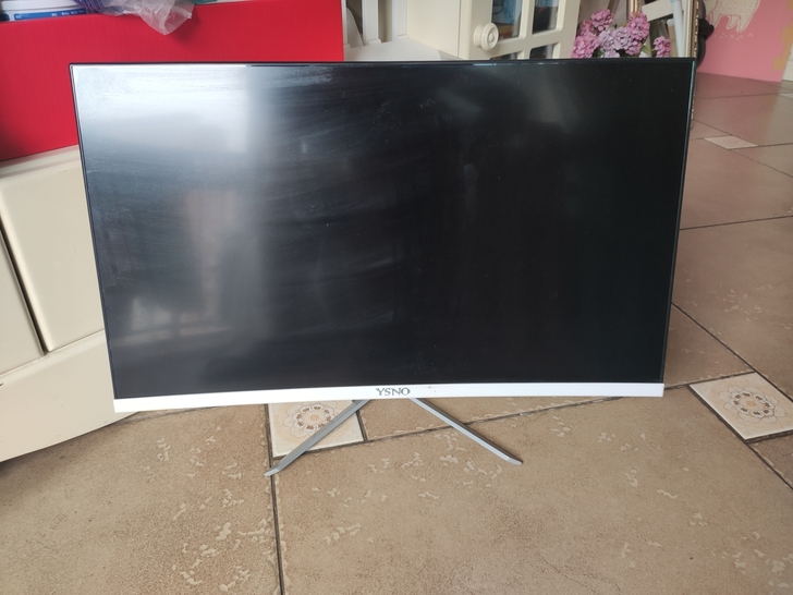 24寸曲面超薄无边框液晶显示器 正常使用无...