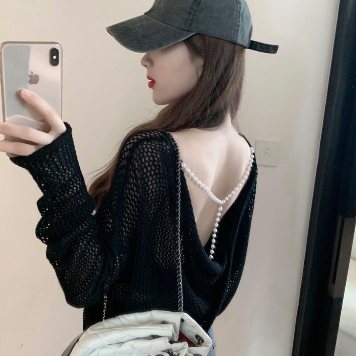 2021新款镂空针织衫