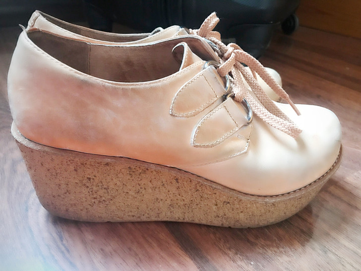 TATA女鞋 显瘦增高厚底春夏单鞋 鞋码2...