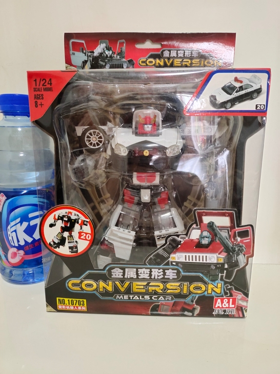 奥丽BT金属变形金刚警车编号20