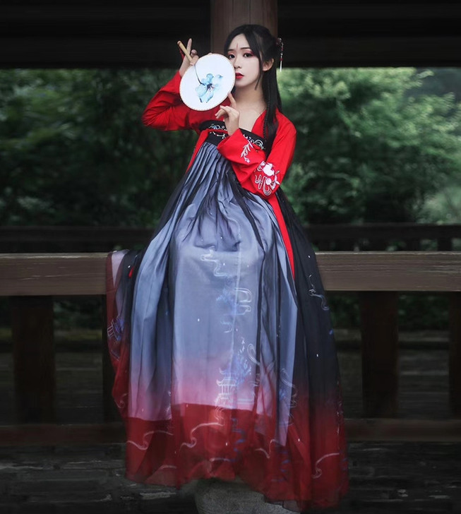 品牌型号 :国色天香汉服送女侠风套装