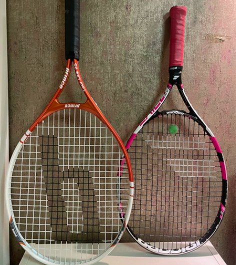 王子儿童网球拍，橙色，没用过几次，尺码如图...