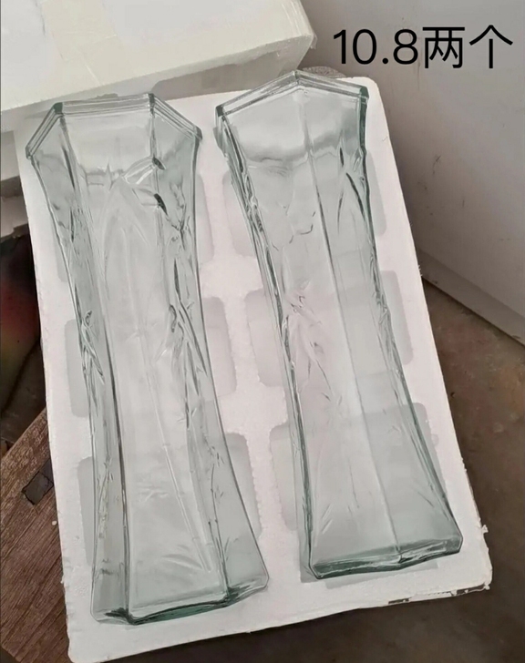 加厚花瓶玻璃花瓶加厚 客厅插花摆件水培富贵...